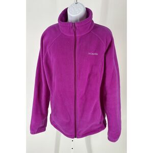 Columbia Women’s Purple Full-Zip Fleece Jacket | Lightweight Outdoor Layer